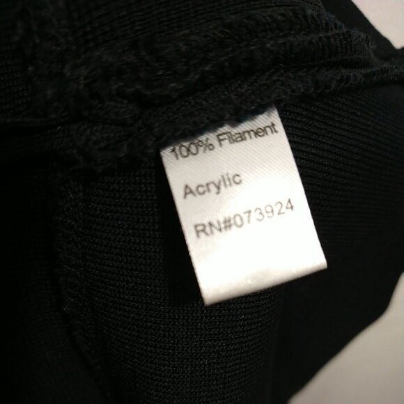 Ming Wang Snap Up Cardigan Knit Jacket Women Size S Black Acrylic Long Sleeve - Picture 5 of 8